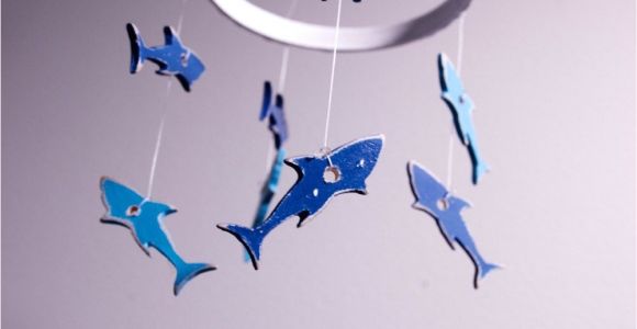 Crib Mobile with Lights Shark Baby Mobile 25 This Mobile is Simple and Cute I Mean