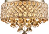 Crystal Light Coupons Flush Mount Gold Led Ceiling Lamp Led Crystal Lights E14 Bulb
