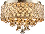 Crystal Light Coupons Flush Mount Gold Led Ceiling Lamp Led Crystal Lights E14 Bulb