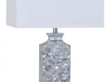 Crystal Table Lamps for Living Room A Pattern Of Pretty Mosiac Tiles Graces the Base Of This Lamp
