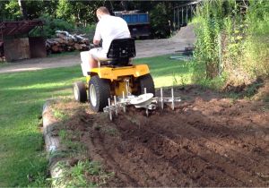 Cub Cadet Garden Tractor attachments Cub Cadet 1450 In Garden with Cultivator Youtube