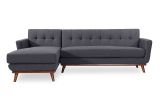 Curacao sofa Beds Kardiel Jackie Mid Century Modern Tailored Twill Left Facing