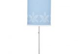 Cute Girly Lamps Simple Light Blue Pretty orchid Flower with Name Table Lamps