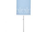Cute Girly Lamps Simple Light Blue Pretty orchid Flower with Name Table Lamps