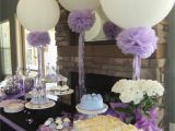 Decor Ideas for Baby Shower Lavender Bridal Shower 36in Balloons Pompoms and Frilly Ribbons