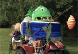 Decorated Golf Carts for Halloween Here I Used the Green Fish as A Decoration On top Of A Golf Cart