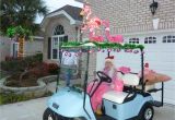 Decorated Golf Carts for Wedding Golf Cart Parade Flamingos I Love the Mimosa Ingredients Gotta