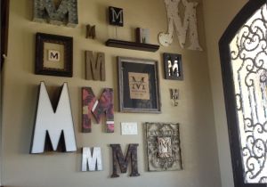 Decorating Ideas for Large Letters Monogram Wall for the Home Pinterest Monogram Wall Monograms