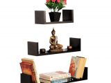 Decorative Books for Display Bluewud Caesar Wall Book Floating Shelf Wall Shelf Book Shelf