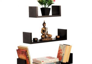 Decorative Books for Display Bluewud Caesar Wall Book Floating Shelf Wall Shelf Book Shelf