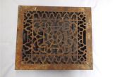 Decorative Cast Aluminum Foundation Vents Antique Cast Iron Victorian Heat Grate Register Vent Old Vtg