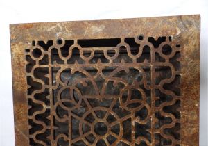 Decorative Cast Aluminum Foundation Vents Antique Cast Iron Victorian Heat Grate Register Vent Old Vtg