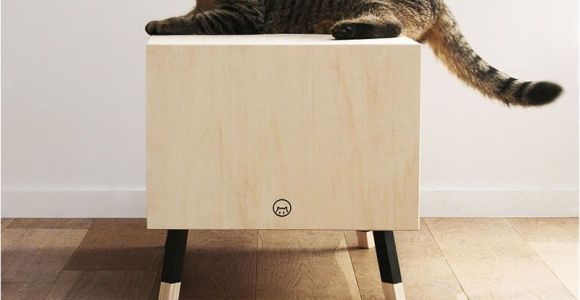 Decorative Cat Trees This Minimalist Modern Cat Bed Doubles as A Functional Side Table