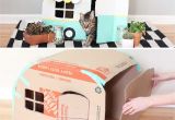 Decorative Cat Trees Your Cat Will Love This Fun Hiding Place Made Out Of Cardboard