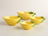 Decorative Ceramic Measuring Cups and Spoons Crafted Of Ceramic with A Fruit Like Texture Our Exclusive