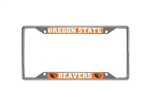 Decorative Chrome License Plate Frames Kohl S oregon State Beavers License Plate Frame License Plate