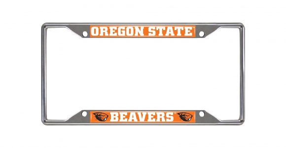 Decorative Chrome License Plate Frames Kohl S oregon State Beavers License Plate Frame License Plate