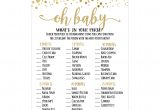 Decorative Computer Paper Baby Shower Amazon Com 25 Gold Baby Shower Games for Boys or Girls Fun Party