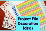 Decorative Computer Paper School Project File Design Decoration Ideas New 2017 Border Designs