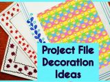 Decorative Computer Paper School Project File Design Decoration Ideas New 2017 Border Designs