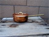 Decorative Copper Pots and Pans Vintage Copper Sauce Pan Lidded Copper Copper Pot French Kitchen