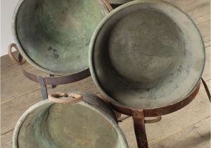 Decorative Copper Pots for Sale Reclaimed Vintage Copper Pots On Stands the Period Victorian
