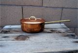 Decorative Copper Pots Vintage Copper Sauce Pan Lidded Copper Copper Pot French Kitchen