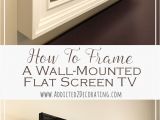 Decorative Cord Covers Flat Screen Tv Custom Diy Frame for Wall Mounted Tv Finished Pinterest