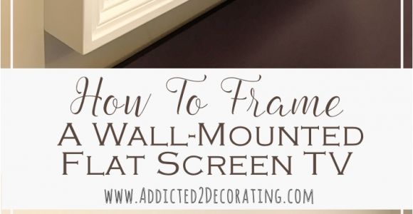 Decorative Cord Covers Flat Screen Tv Custom Diy Frame for Wall Mounted Tv Finished Pinterest