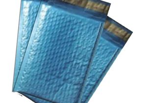 Decorative Flat Poly Mailers Amazon Com 50 4×8 Metallic Blue Bubble Mailers Office Products