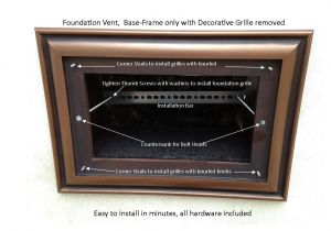 Decorative Foundation Vents Foundation Crawl Space Vent Covers Beaux Arts Classic Products
