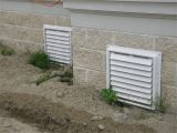 Decorative House Foundation Vents 16×16 Flood Vents Painted White Installed On A House In Virginia