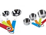 Decorative Measuring Cups and Spoons Cook N Home Cook N Home 8 Piece Measuring Spoon Cup Set Reviews