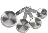 Decorative Measuring Cups and Spoons Stainless Steel 4 Piece Cheese Making Measuring Cups Products