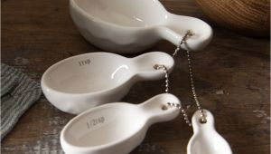 Decorative Measuring Cups Ceramic Ceramic Measuring Spoons Magnolia Chip Joanna Gaines