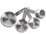 Decorative Measuring Cups Metal Stainless Steel 4 Piece Cheese Making Measuring Cups Products