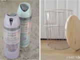 Decorative Metal Wire Trash Can How to Wire Trash Can Turned Side Table