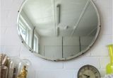 Decorative Mirror Clips Vintage Extra Large Round Art Deco Bevelled Edge Wall Mirror Zoe