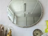 Decorative Mirror Clips Vintage Extra Large Round Art Deco Bevelled Edge Wall Mirror Zoe