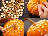 Decorative Pumpkins for Sale 2 Ways to Make Chic No Carve Pumpkins Gold Studs Gold and Holidays