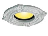 Decorative Recessed Can Light Covers White Ceiling Medallion Urethane Recessed Trim Rosette 6 Id X 10