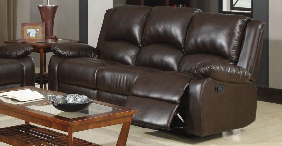 Decorative Recliners Coaster Company Brown Bonded Leather Recliner sofa Motion