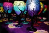 Decorative Shot Glasses Ideas Decorated Wine Glasses at the Nyc Jacob Javitz event Via