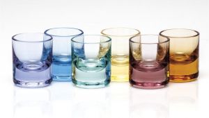 Decorative Shot Glasses Set Of 6 Mini Whisky Shot Glasses Design by Moser Home Accessories