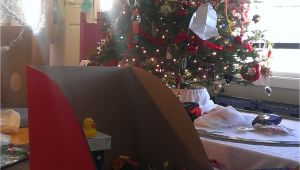 Decorative Sleighs for Christmas Santa S Sleigh Ride On toy Made From Cardboard and A Furniture Dolly
