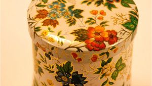Decorative Tea Tins Vintage Tea Tin English Flowered Design by Lottalaceandvintage