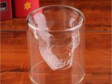 Decorative Uses for Shot Glasses 2018 New Creative Designer Skull Head Shape Shot Glass Fun Doomed