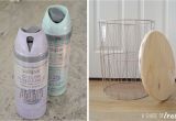 Decorative Wire Trash Can How to Wire Trash Can Turned Side Table