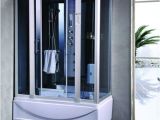 Deep Jetted Bathtub Steam Shower Room with Deep Whirlpool Tub Termostatic