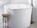 Deep Metal Bathtubs 52" Winton Cast Iron Skirted Slipper Tub No Overflow